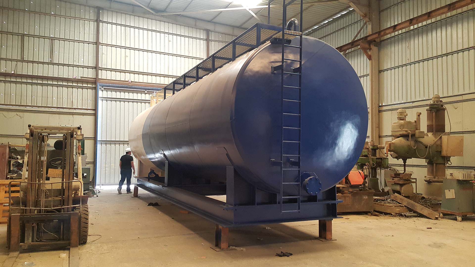 Finished Tank Inside Workshop
